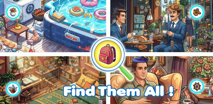 Hidden Objects Games Spot It artwork